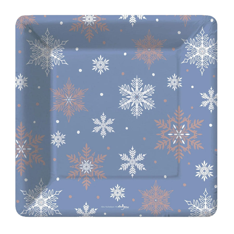 Design Design Party Supplies A Midnight Clear Square Dinner Plate
