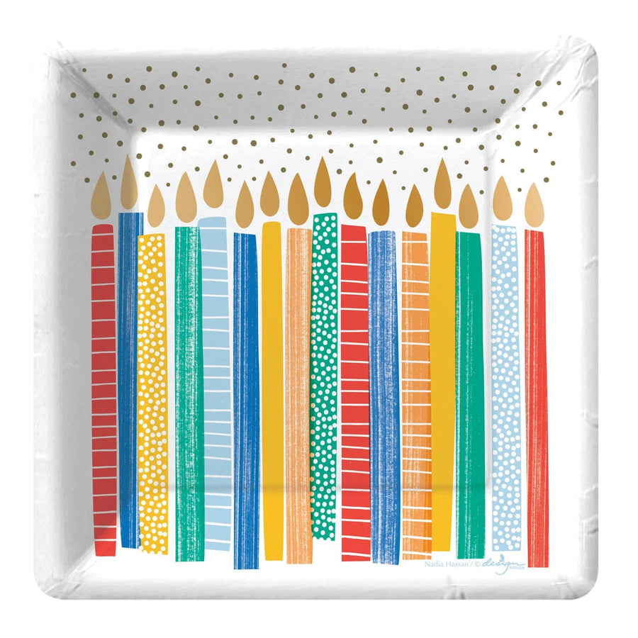 Design Design Party Supplies Birthday Blowout Paper Dessert Plate