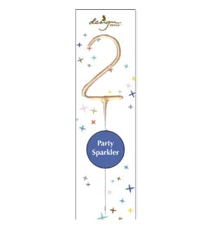 Design Design Party Supplies Sparkler Number Cake Toppers