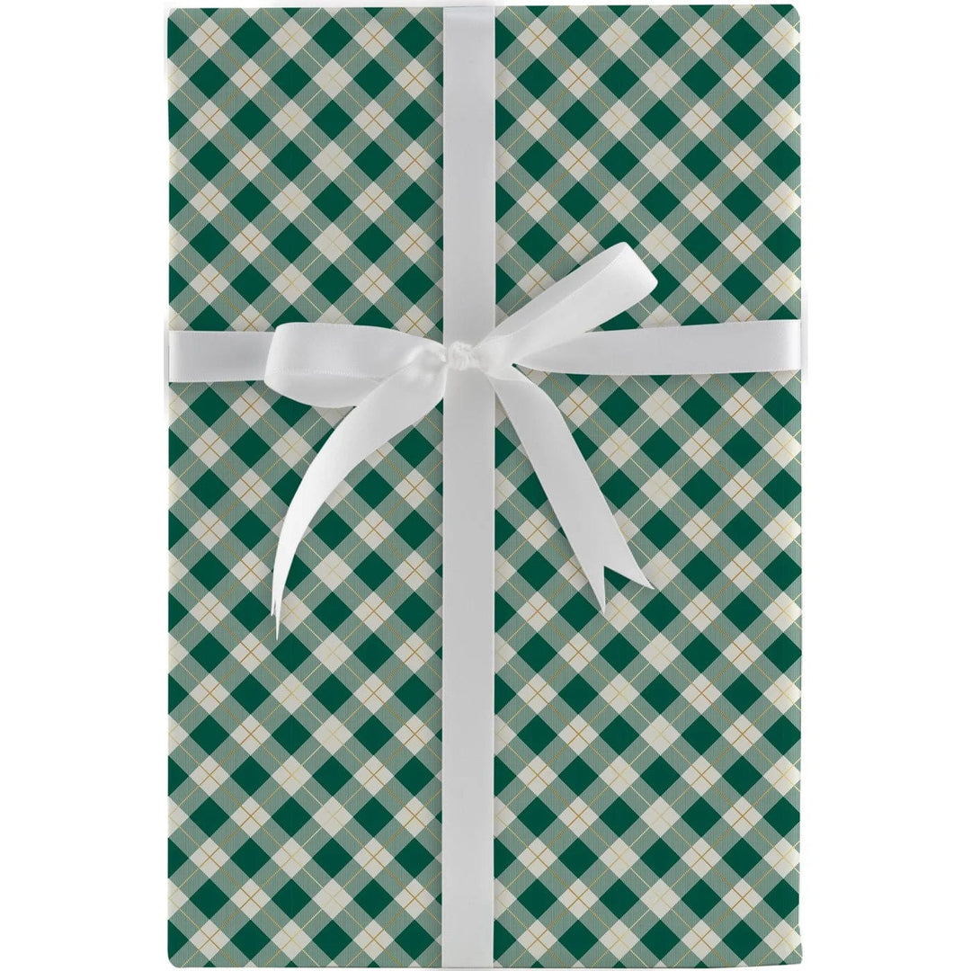 Design Design Tissue Paper Brush Trees Plaid Gift Wrap