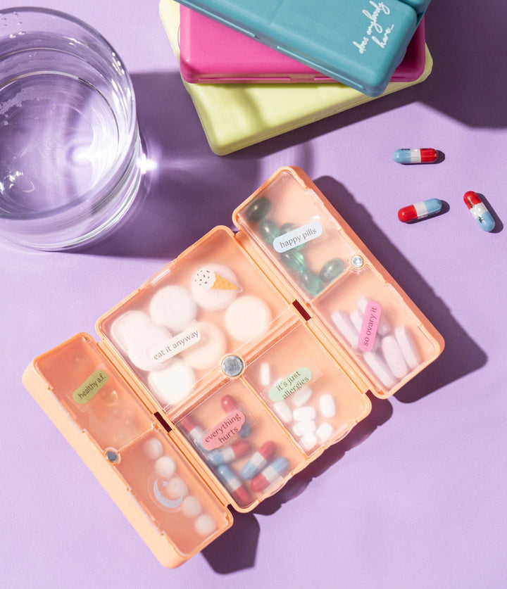 DM Merchandising Gifts Everything's Fine Pill & Vitamin Case