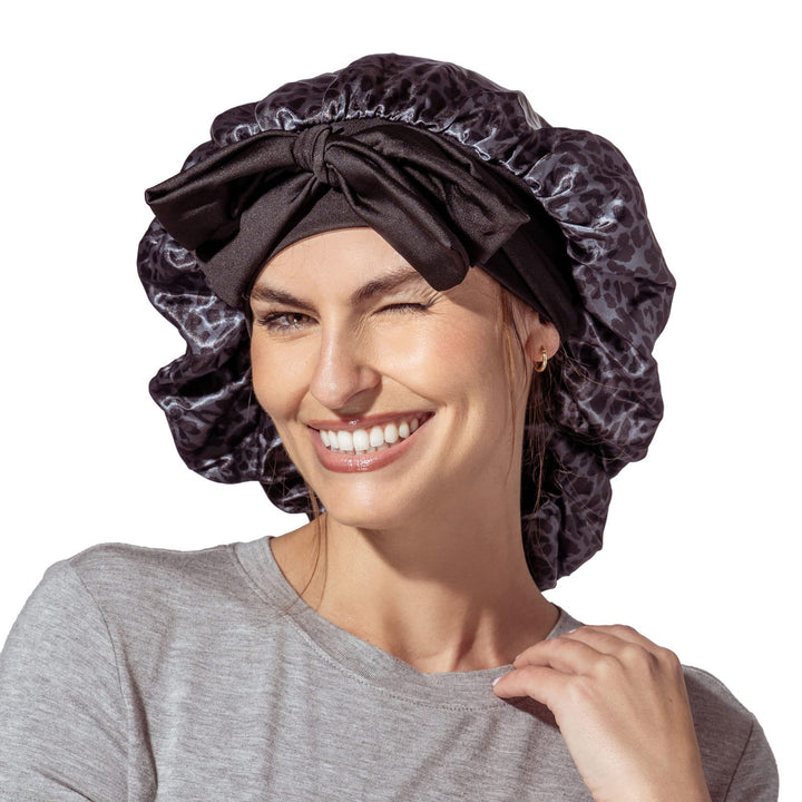 DM Merchandising Gifts Lemon Lavender Snooze Control Satin Sleep Bonnet