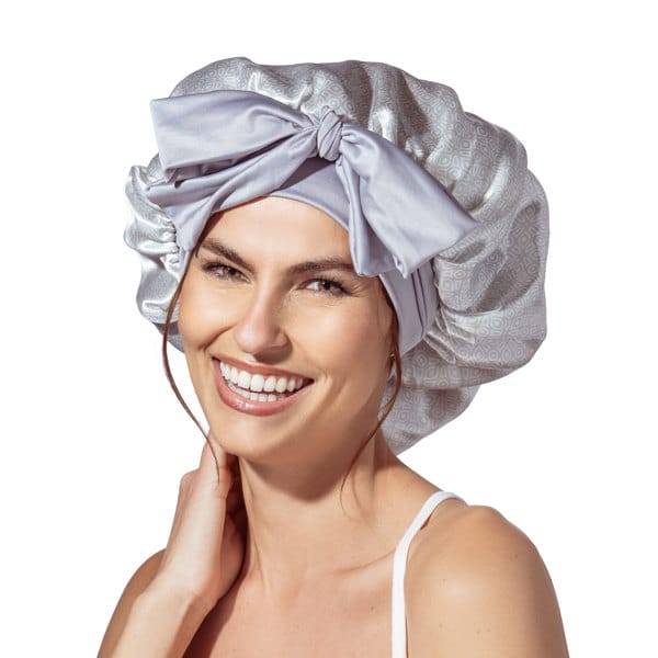 DM Merchandising Gifts Lemon Lavender Snooze Control Satin Sleep Bonnet