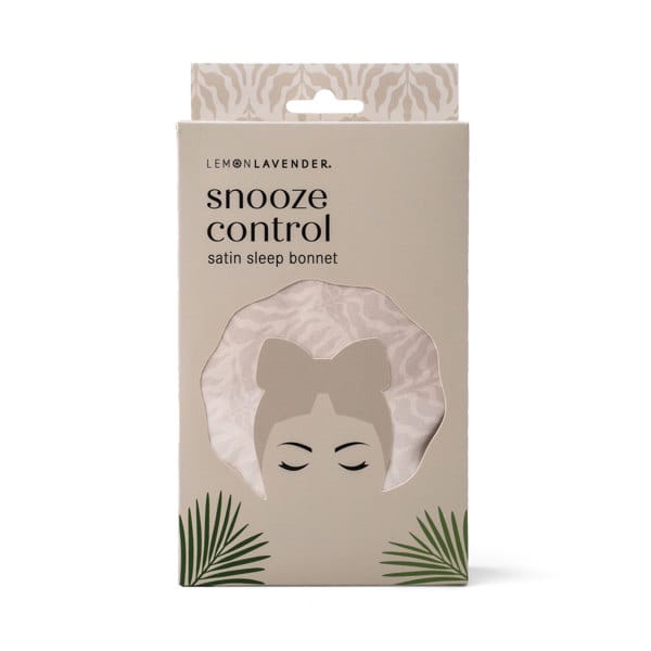 DM Merchandising Gifts Lemon Lavender Snooze Control Satin Sleep Bonnet