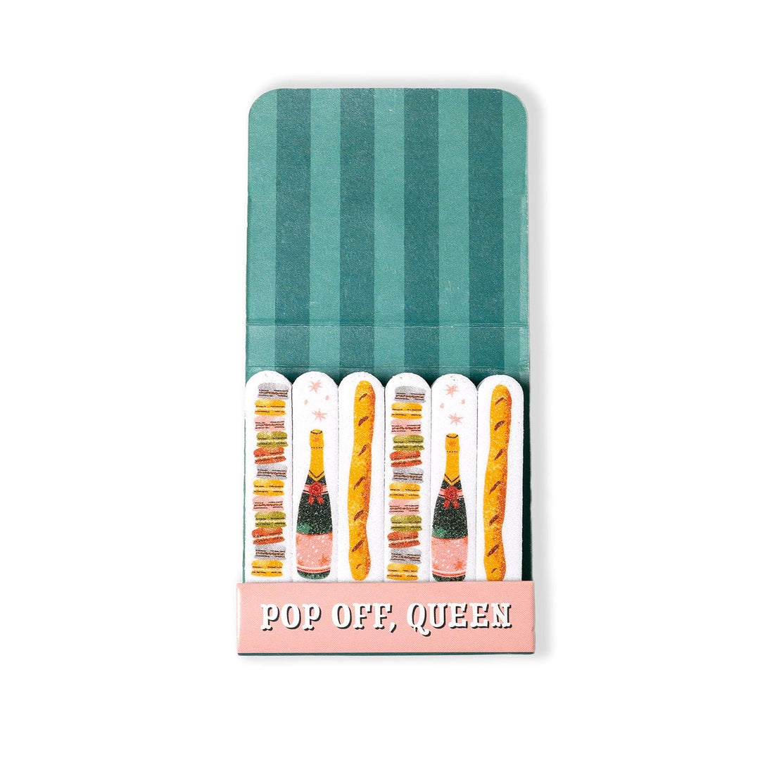 DM Merchandising Gifts Pop Off Queen On A Tear Matchbook Nail Files