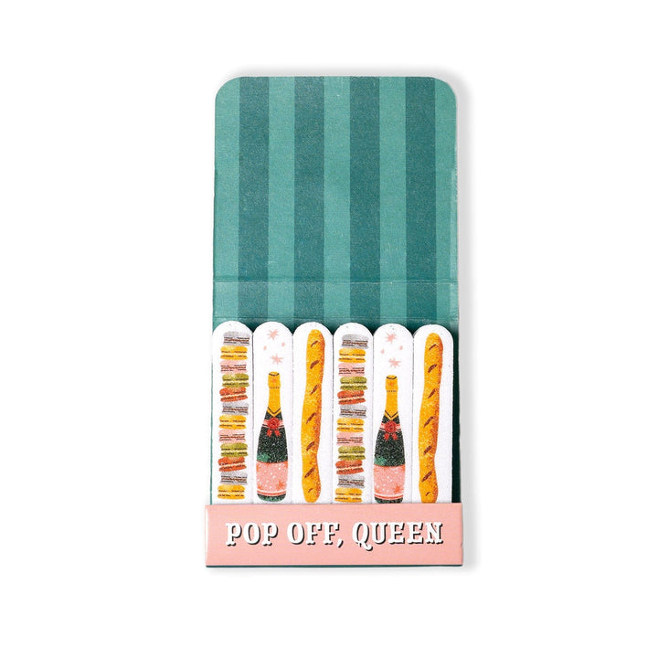 DM Merchandising Gifts Pop Off Queen On A Tear Matchbook Nail Files