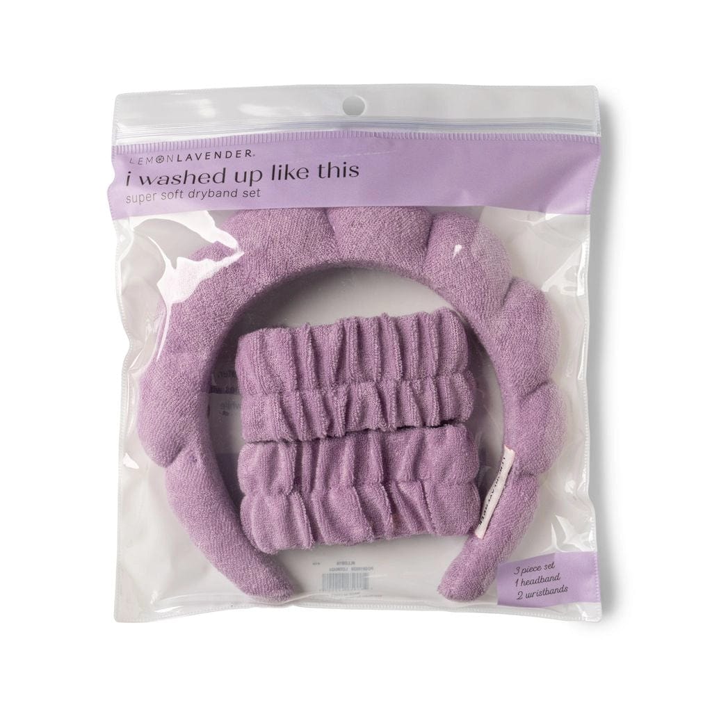 DM Merchandising Hair Accessories Purple Lemon Lavender Washed Up Like This Super Soft Dryband Set