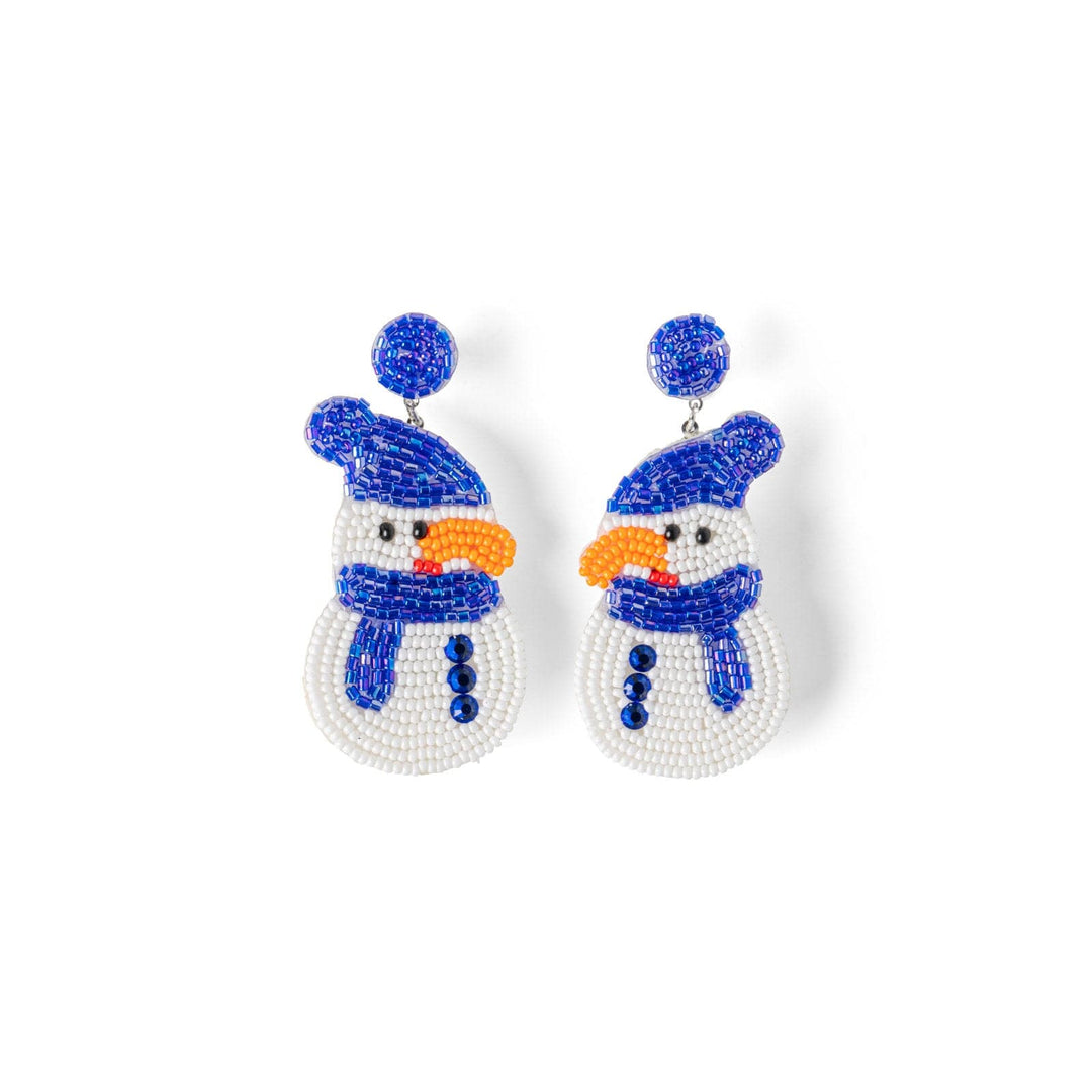 DM Merchandising Holiday Snowman Holiday Spirit Beaded Earrings