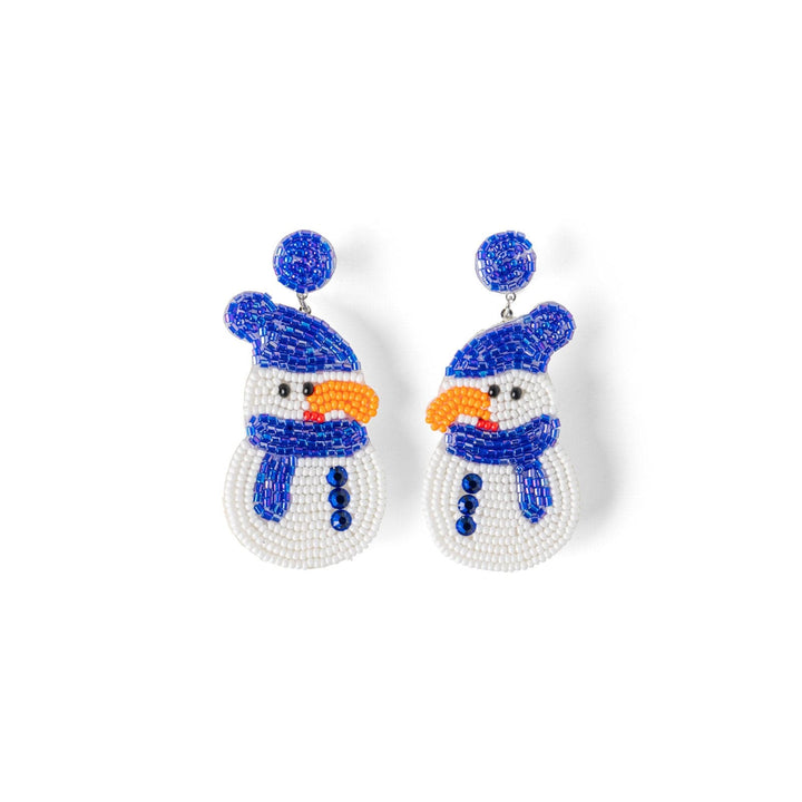 DM Merchandising Holiday Snowman Holiday Spirit Beaded Earrings