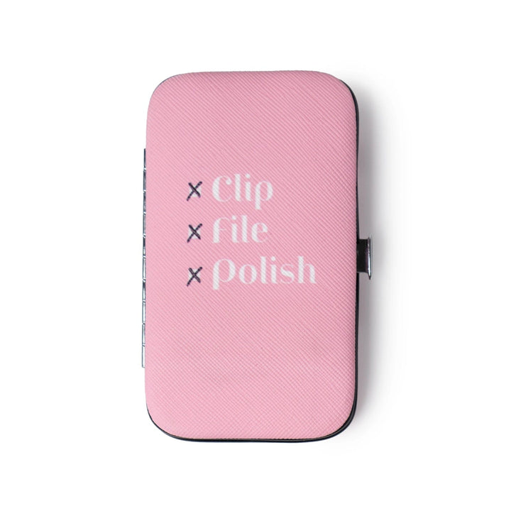 DM Merchandising Self-Care Supplies Pink Olivia Moss Mani Pedi Ready Manicure Kit