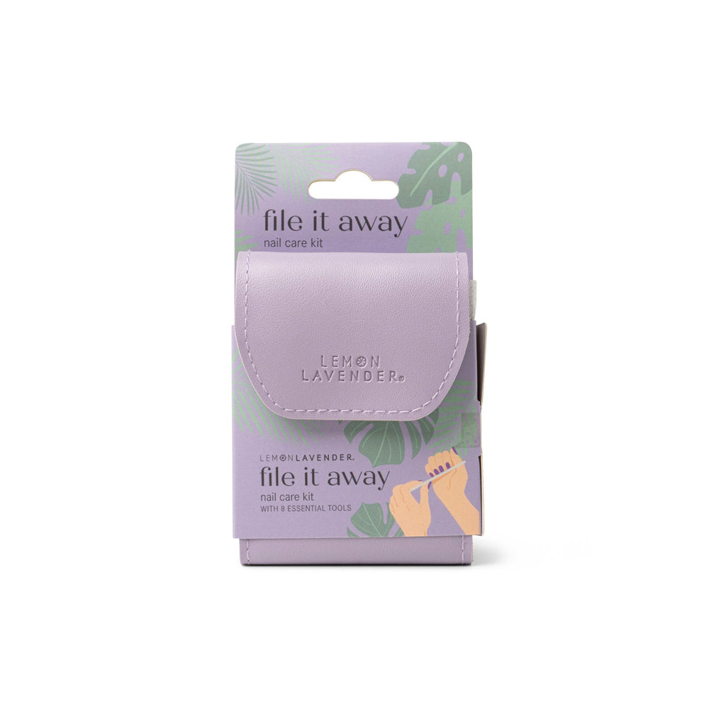 DM Merchandising Travel Kit Purple File It Away Nail Care Kit