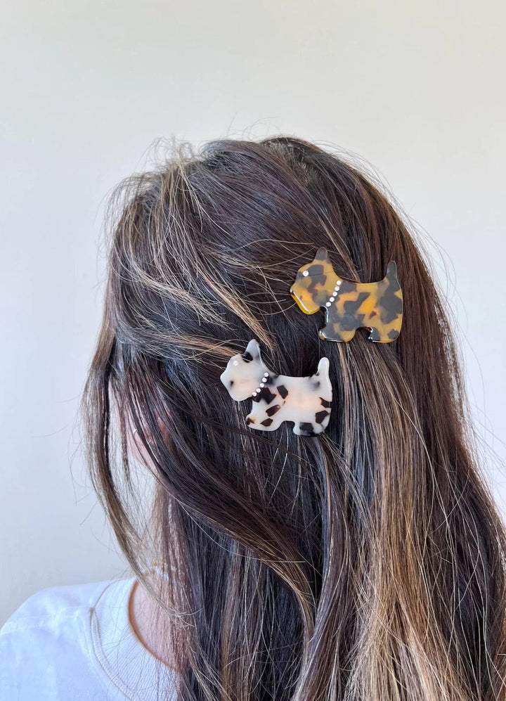 Solar Eclipse Hair Accessories Tortoise Dog Claw Clip 2pc Set