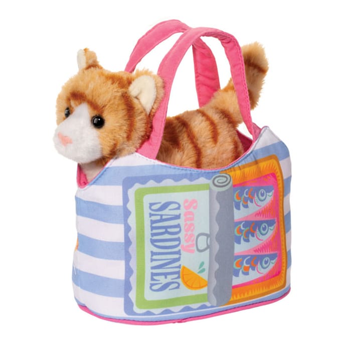 Douglas Gifts Sardine Sassy Pet Sak with Striped Cat | Douglas