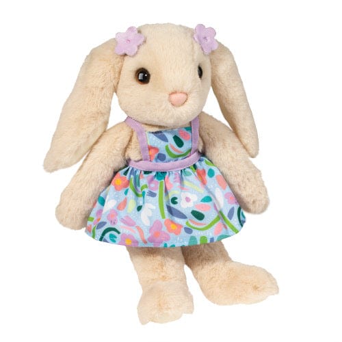 Douglas Plush Toy Pearl Floppy Bunny with Dress | Douglas