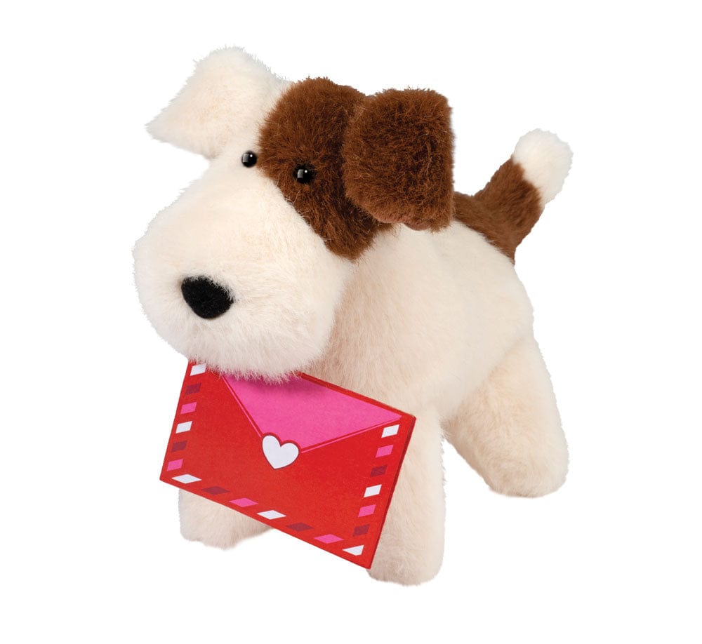 Douglas Plush Toy Valentine Muzzle Dog w/ Card | Douglas