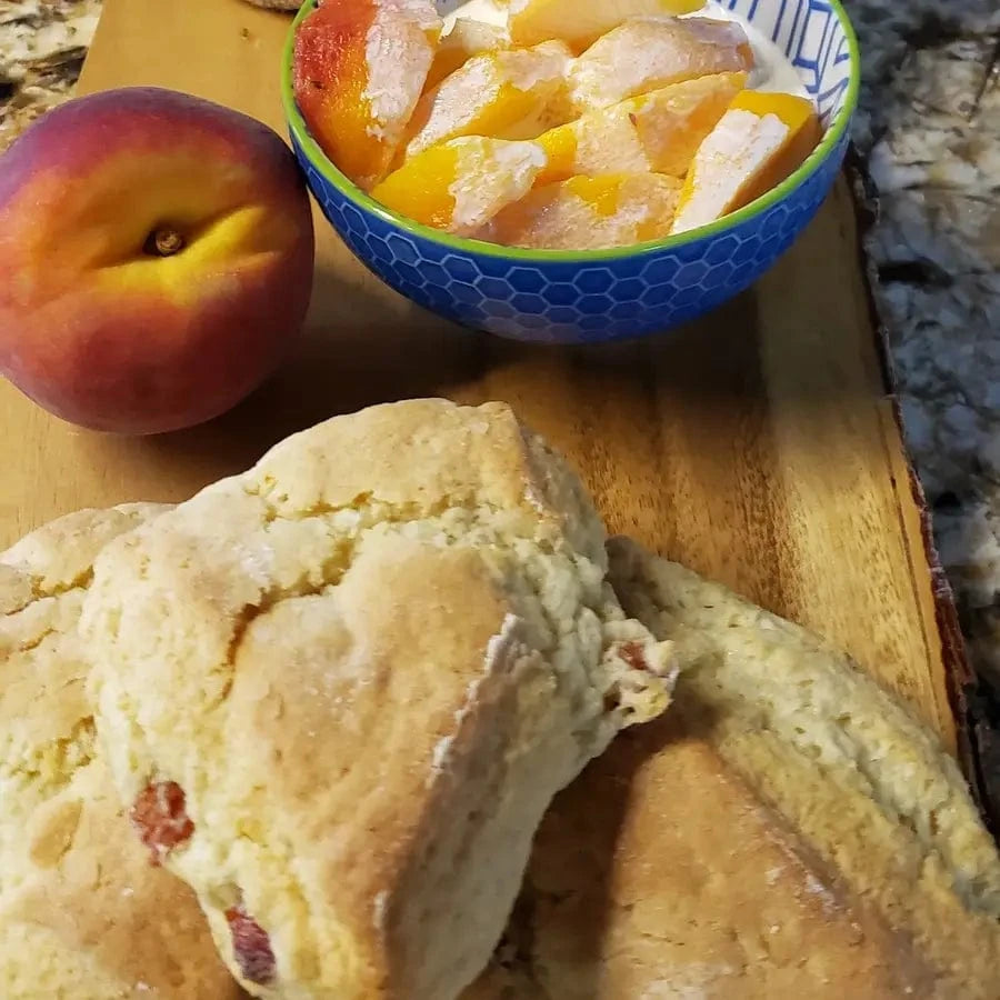 Dr. Pete's Foods Pantry Paper Luxe's Peaches and Cream Scone Mix