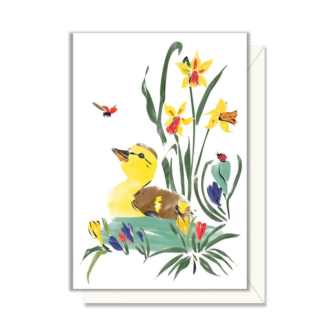 Driscoll Designs Card Duckling & Ladybug Friends Enclosure Card