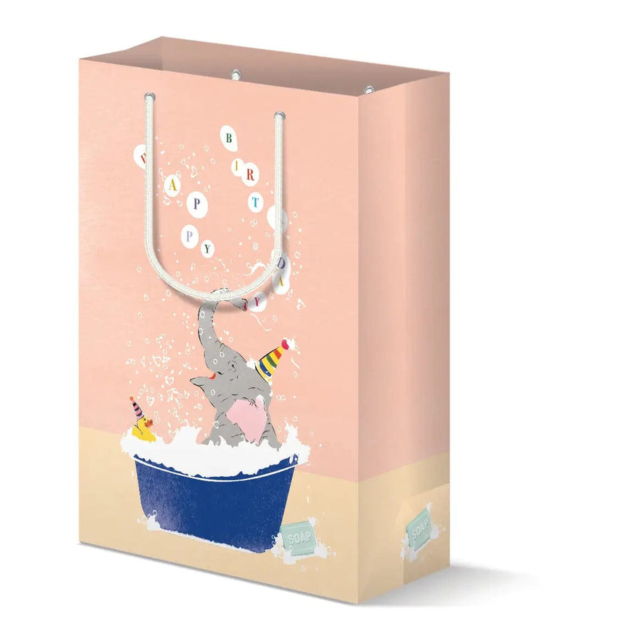 Driscoll Designs Gift Bag Elephant in Tub Birthday Bag