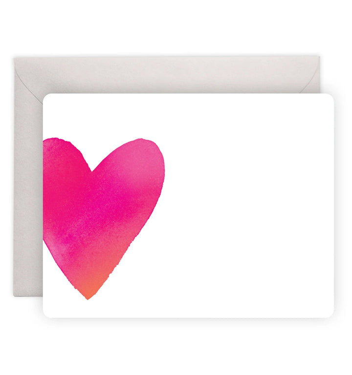 E. Frances Paper Boxed Card Set Big Heart Flat Notes