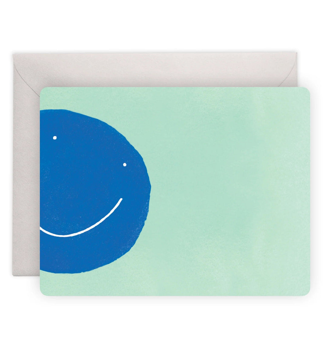 E. Frances Paper Boxed Card Set Blue Smiley Flat Notes