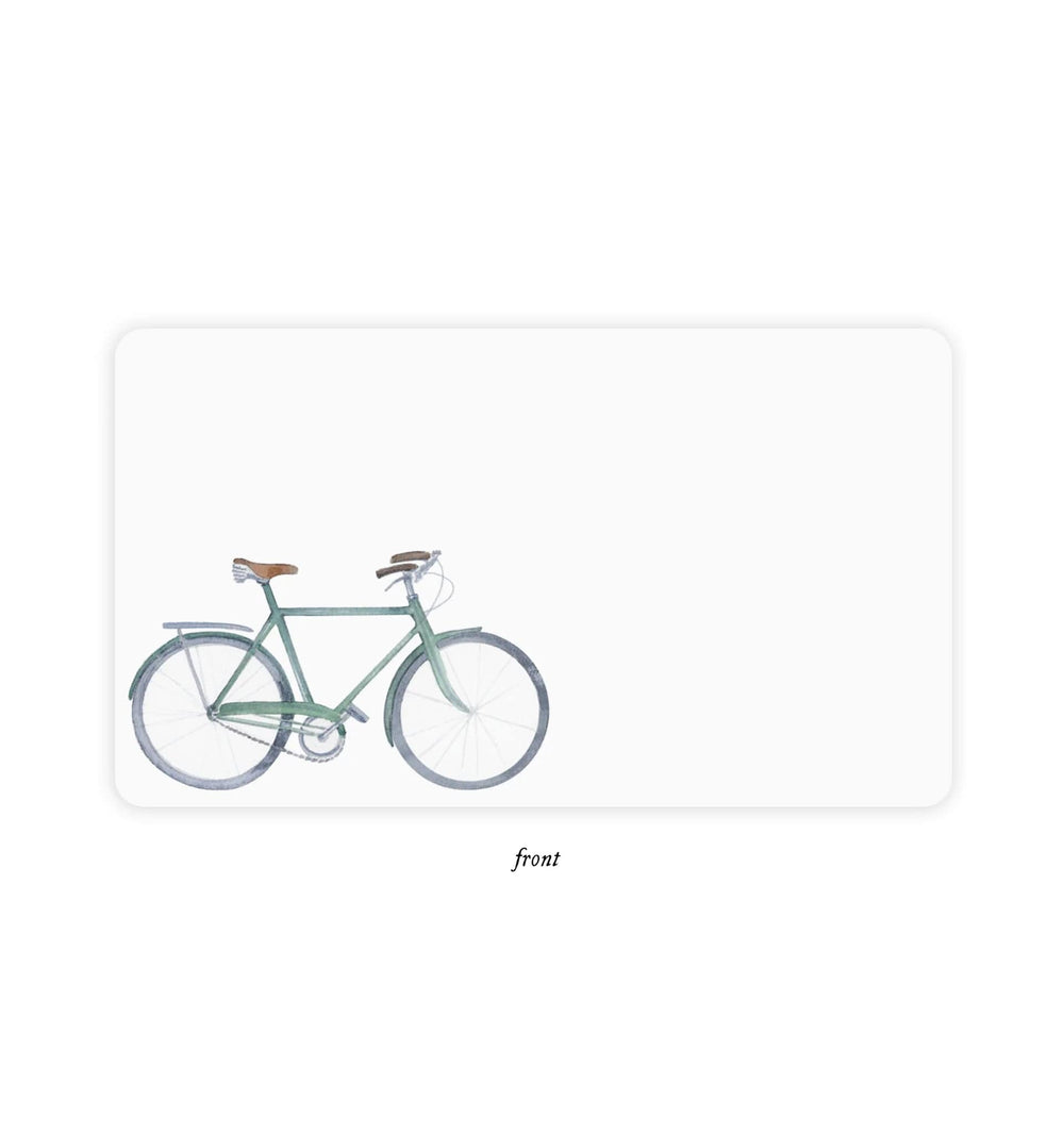 E. Frances Paper Card Bicycle Little Notes
