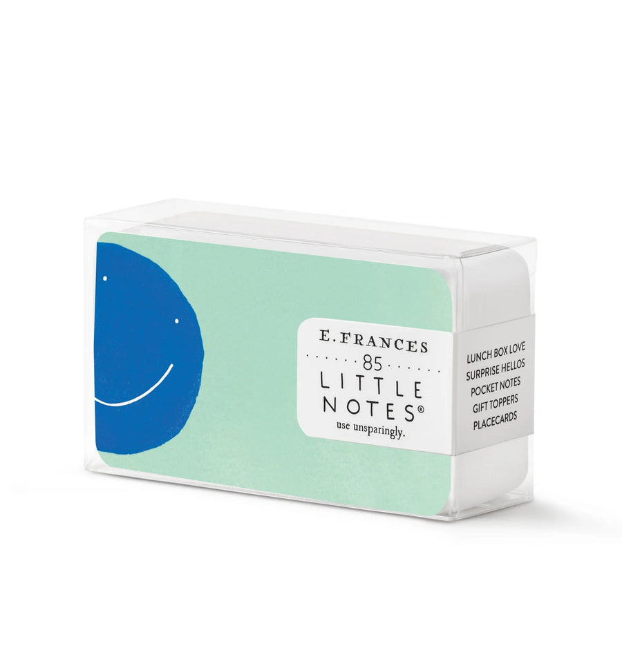E. Frances Paper Card Blue Smiley Little Notes