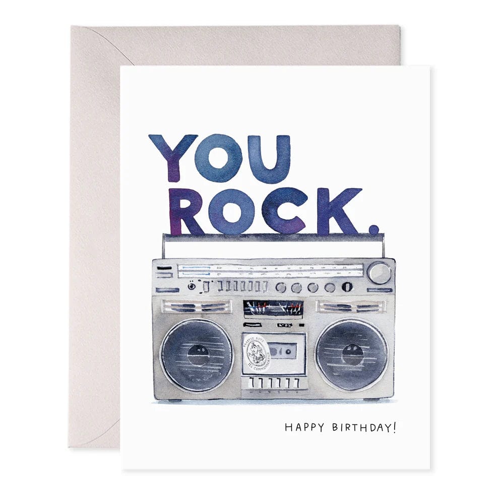 E. Frances Paper Card Boom Box Birthday Card