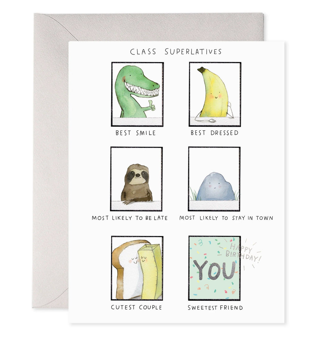 E. Frances Paper Card Class Superlative Birthday Card