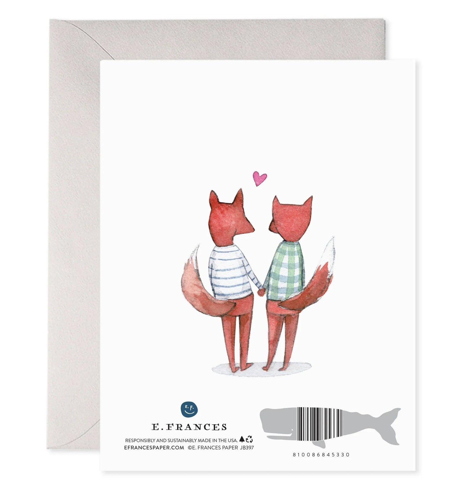 E. Frances Paper Card Crushing Fox Card