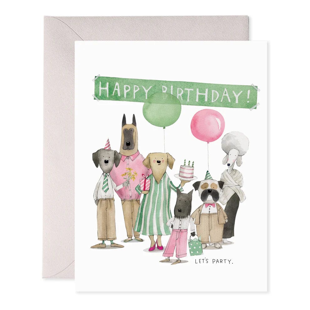 E. Frances Paper Card Dog Party Birthday Card