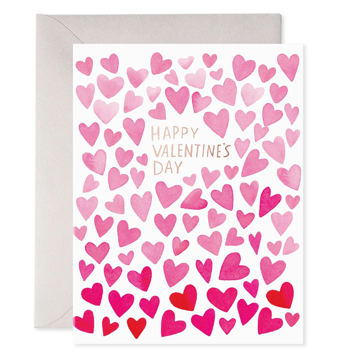 E. Frances Paper Card Lots of Hearts Card