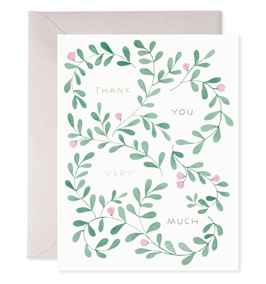 E. Frances Paper Card Thank You Vine Card