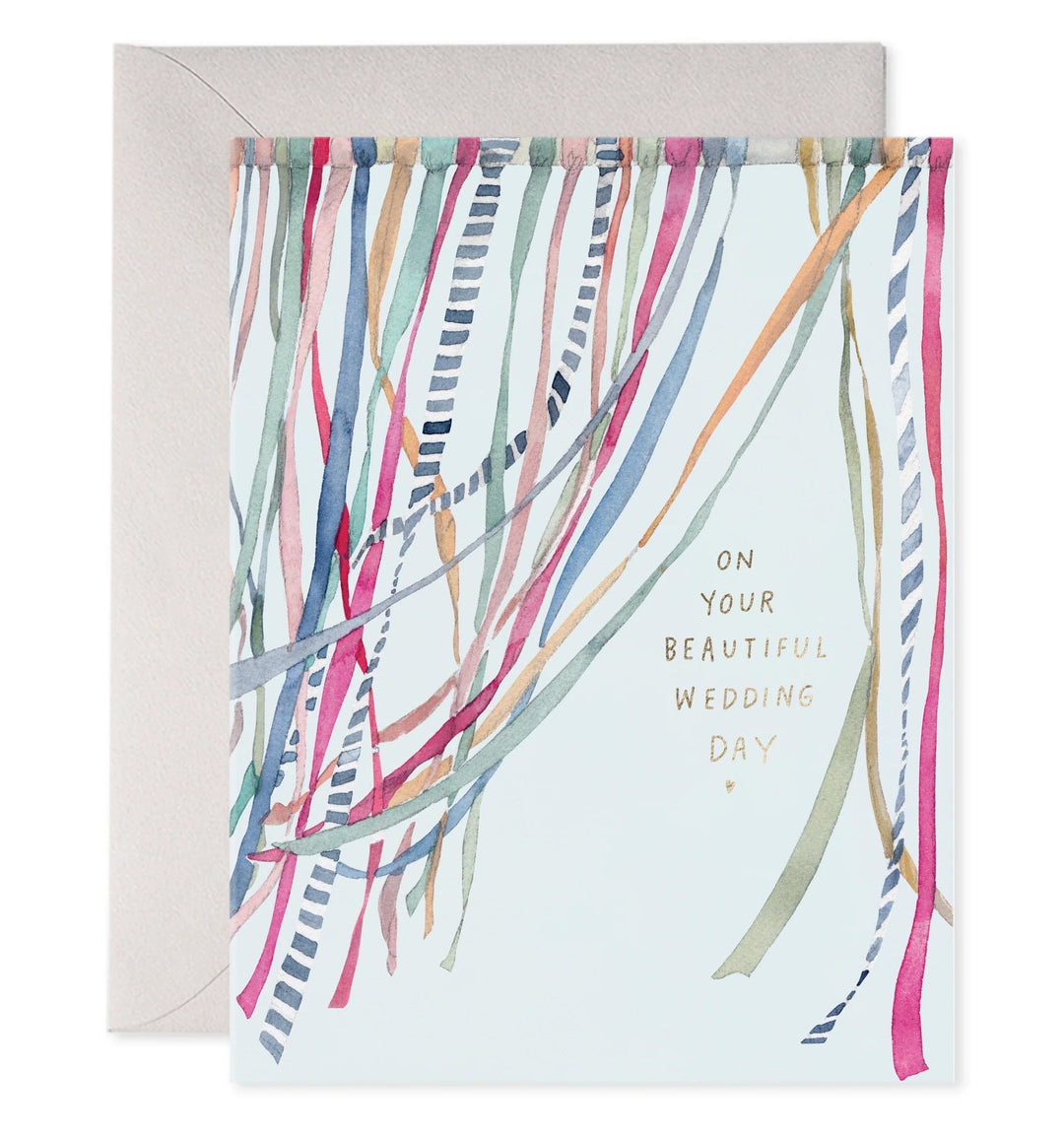 E. Frances Paper Card Wedding Ribbons Card