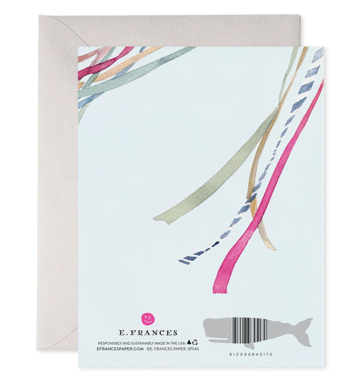 E. Frances Paper Card Wedding Ribbons Card