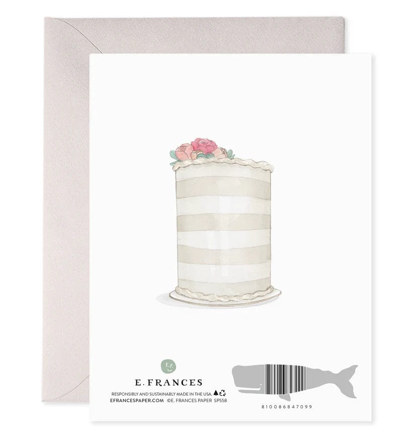 E. Frances Paper Card Wedding Rings Card