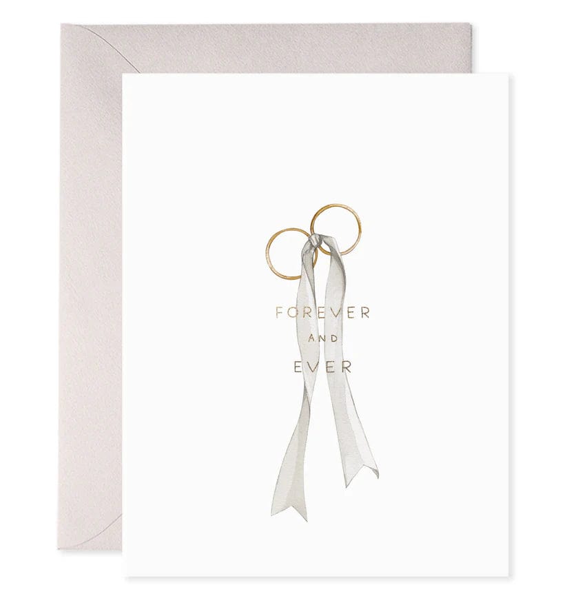 E. Frances Paper Card Wedding Rings Card