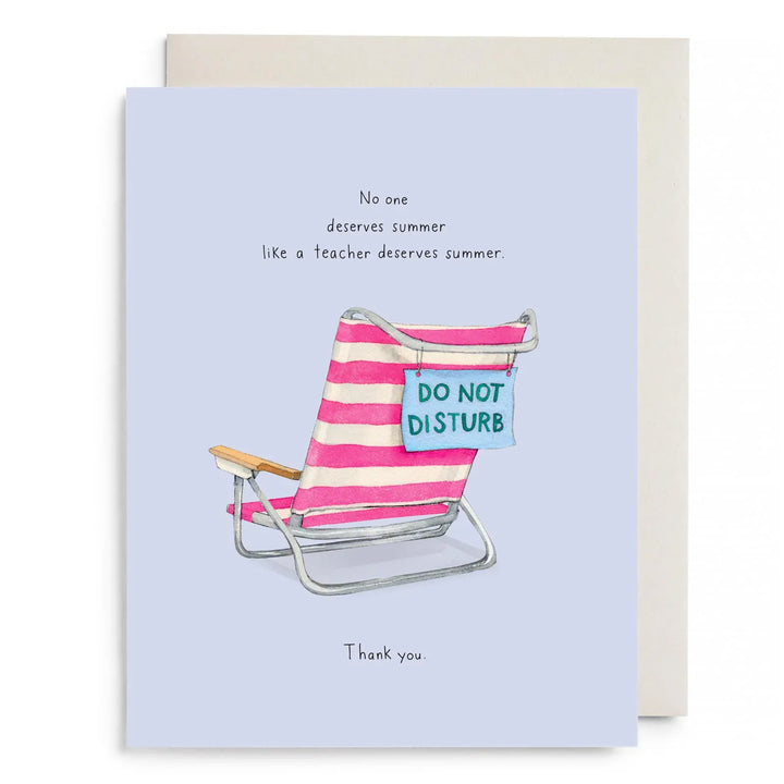 E. Frances Paper cards Beach Teach Greeting Card