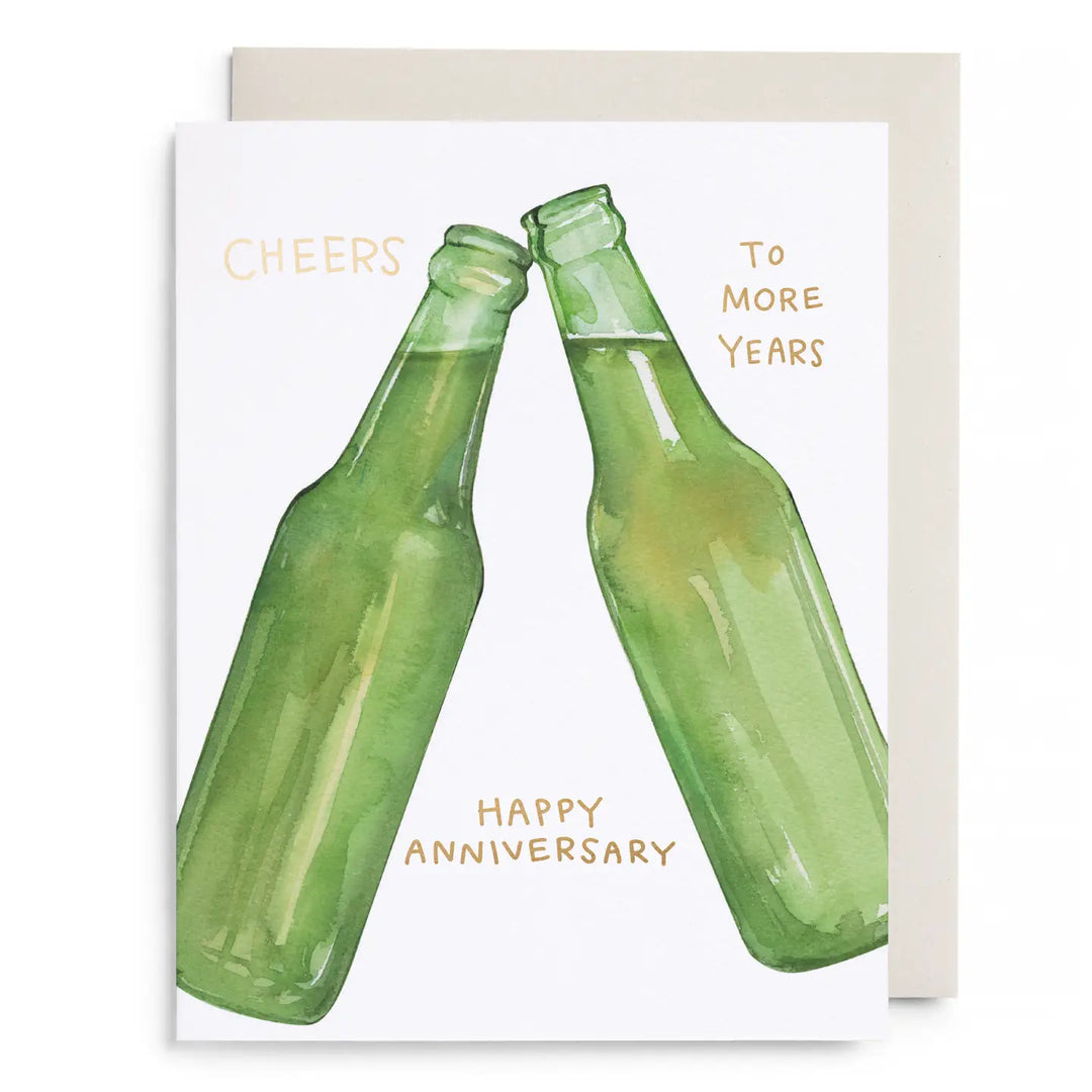 E. Frances Paper Cards Beer Cheers Anniversary Greeting Card