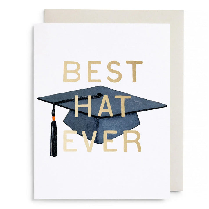 E. Frances Paper Cards Best Hat Ever Graduation Greeting Card