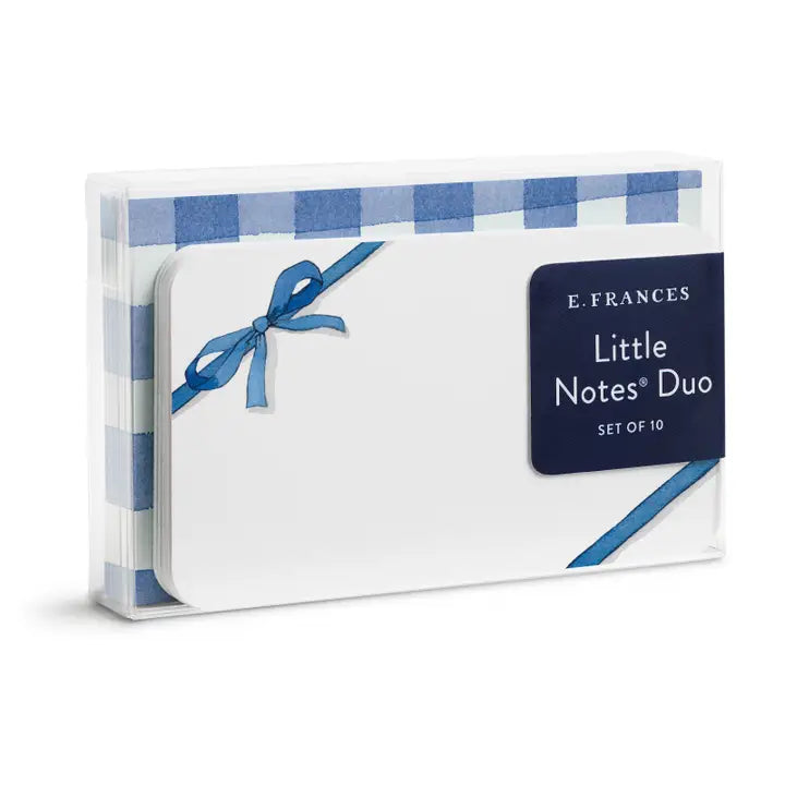 E. Frances Paper Cards Blue Bow Little Notes® Duo Set