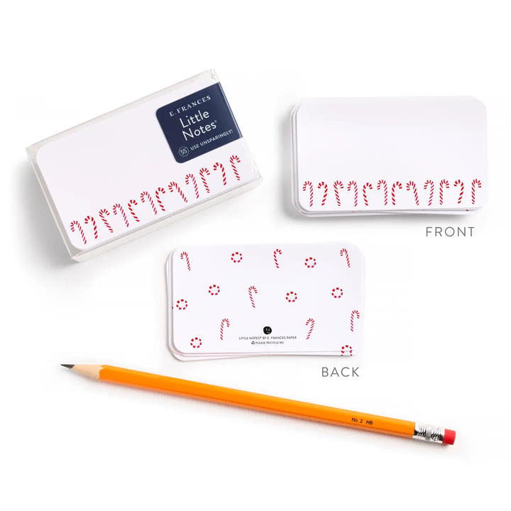 E. Frances Paper Cards Candy Cane Little Notes