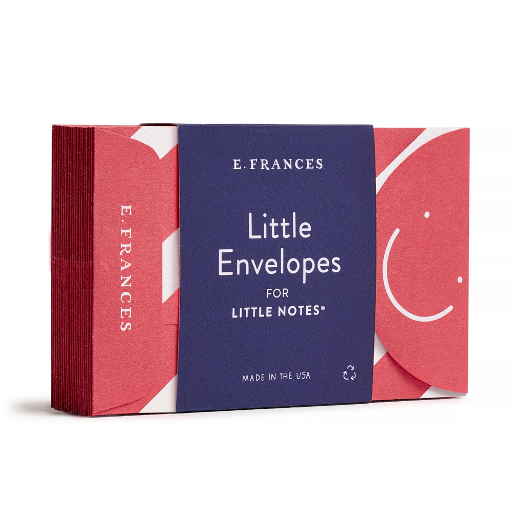 E. Frances Paper Cards Candy Cane Stripe Little Note Envelopes - Set of 20