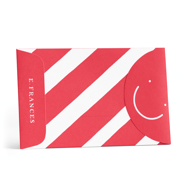 E. Frances Paper Cards Candy Cane Stripe Little Note Envelopes - Set of 20