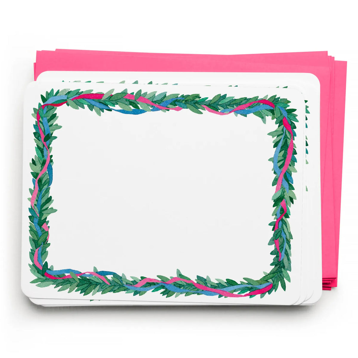 E. Frances Paper Cards Colorful Wreath Flat Note Set