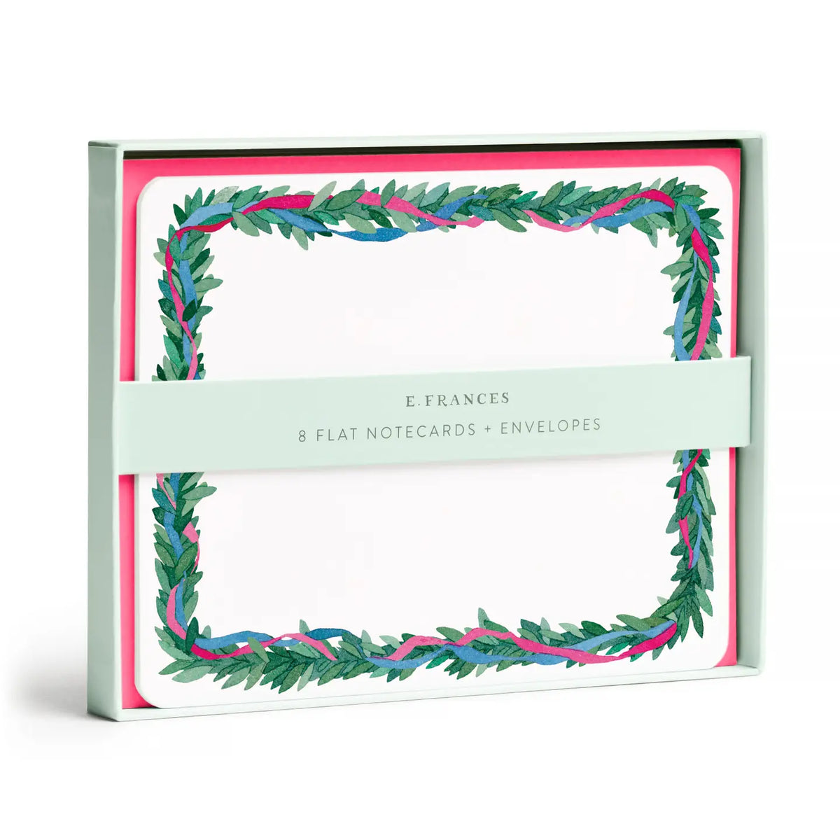 E. Frances Paper Cards Colorful Wreath Flat Note Set