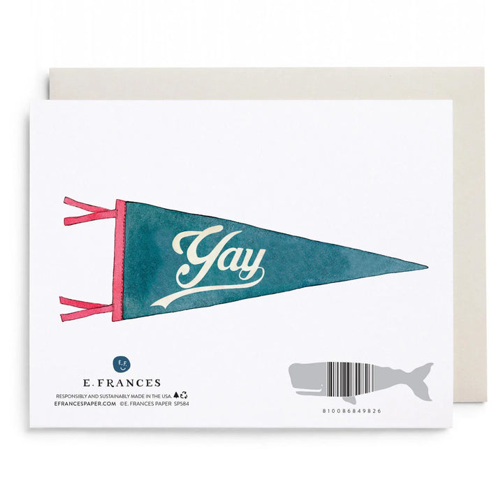 E. Frances Paper Cards Congrats Pennant Greeting Card
