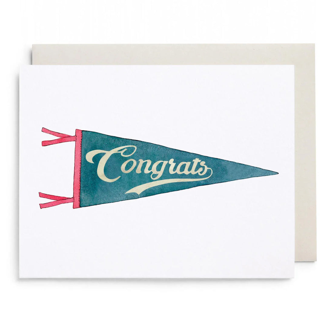 E. Frances Paper Cards Congrats Pennant Greeting Card