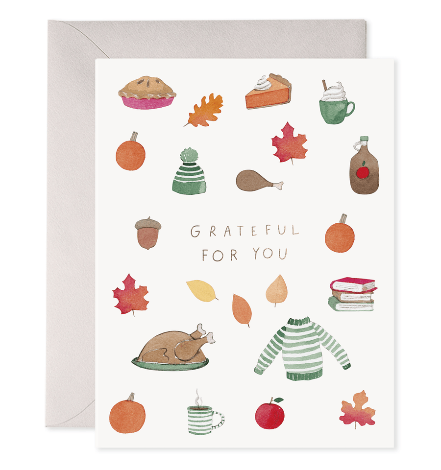 E. Frances Paper Cards Crisp & Cozy Thanksgiving Greeting Card