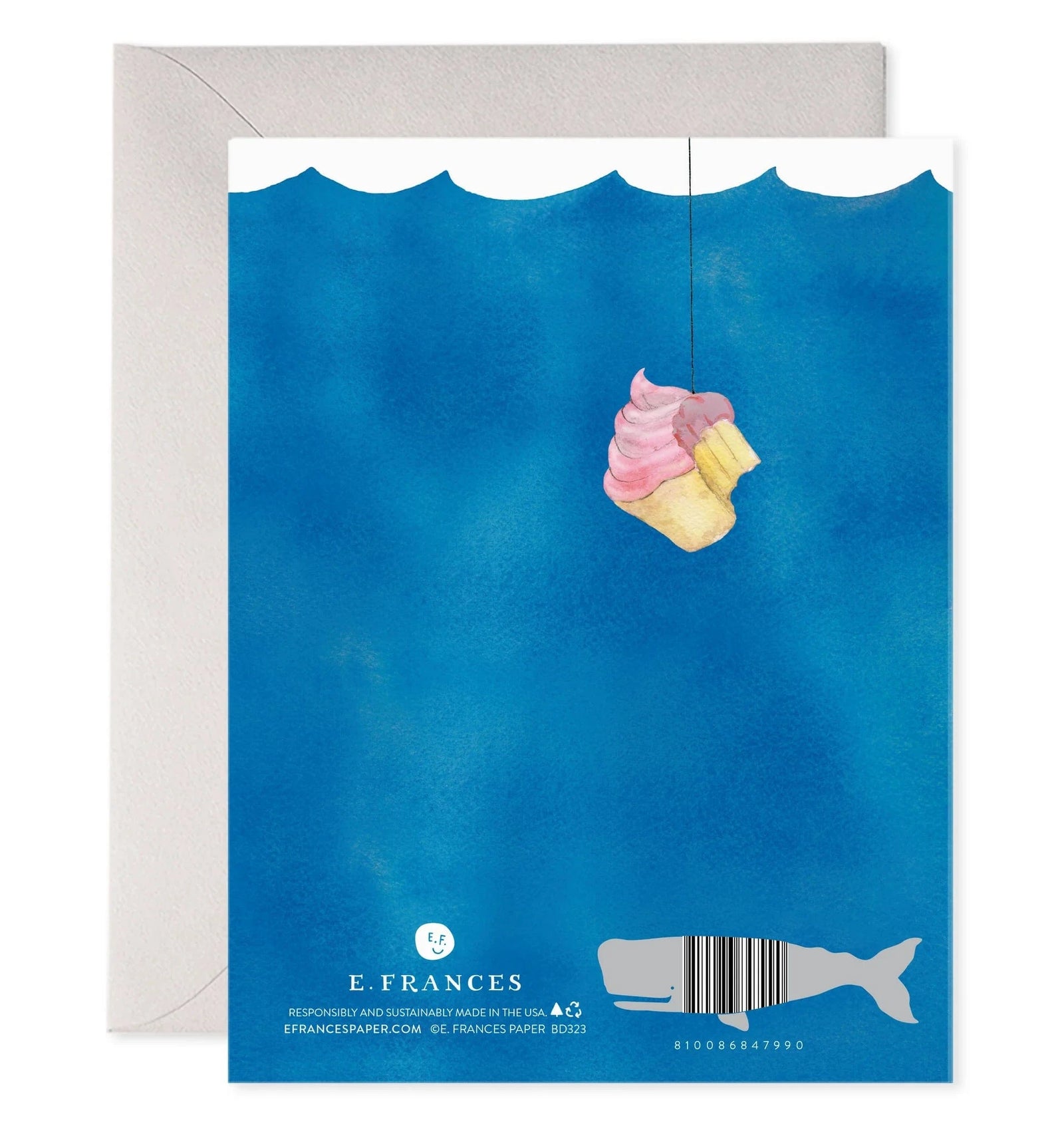 E. Frances Paper Cards Cupcake Bait Birthday Card