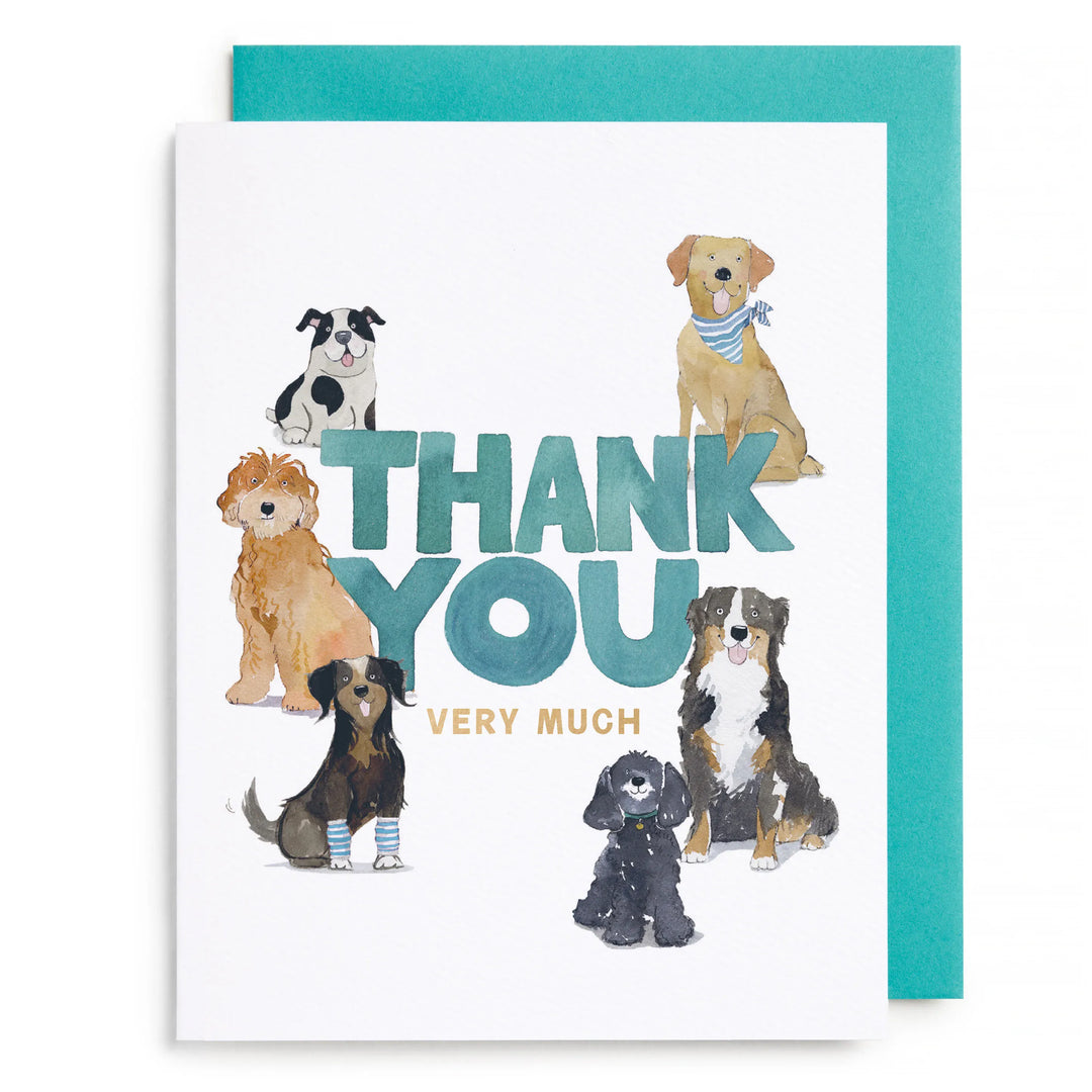 E. Frances Paper Cards Doggy Thank You Greeting Card
